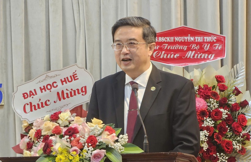 GS.TS Nguyễn Vũ Quốc Huy tiếp tục đảm nhiệm chức vụ Hiệu trưởng Trường Đại học Y - Dược, Đại học Huế trong nhiệm kỳ 2025 - 2030. Ảnh: Sức khỏe & Đời sống.
