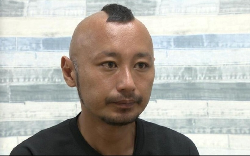 Người đàn ông tự xưng là Tanaka Hajime, khoảng 30-40 tuổi, cao 1,65m. Ảnh: Ettoday.