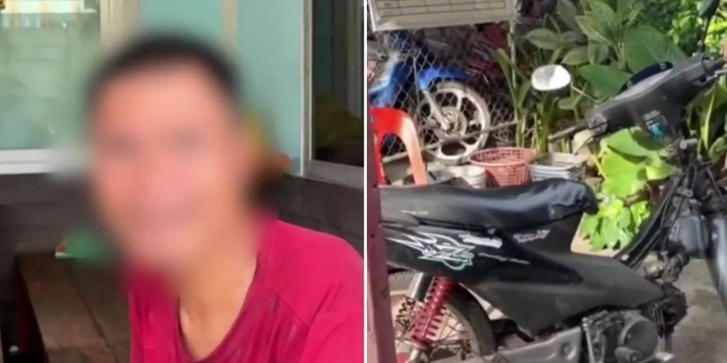 Người đàn ông ăn trộm xe máy rồi đi tự thú để được vào tù vì cô đơn ở Thái Lan. Ảnh: MSN
