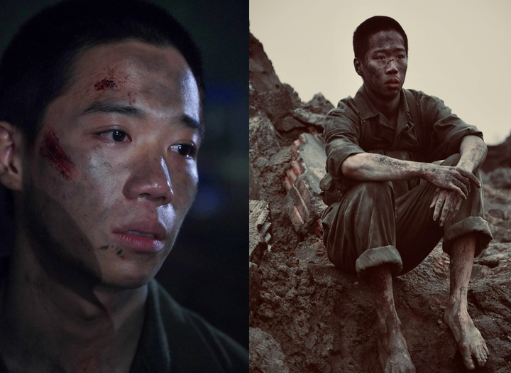 Nam diễn viên hết mình vì vai diễn trong phim Mưa đỏ.