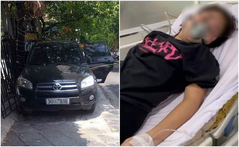 Khu vực xảy ra vụ việc (ảnh trái). Nạn nhân đang điều trị tại bệnh viện ( ảnh phải) (Ảnh: VietnamNet)