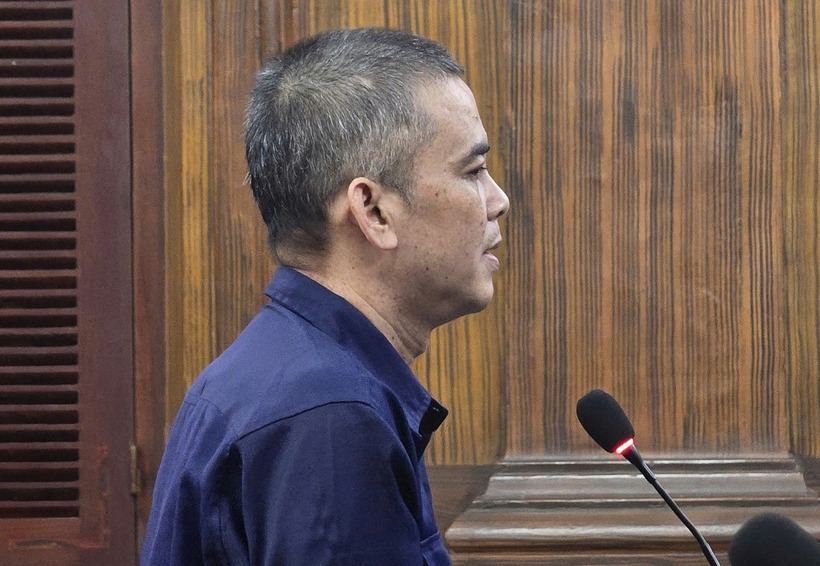 Bị cáo Lê Quốc Kháng tại tòa hôm nay. (Ảnh: VnExpress)