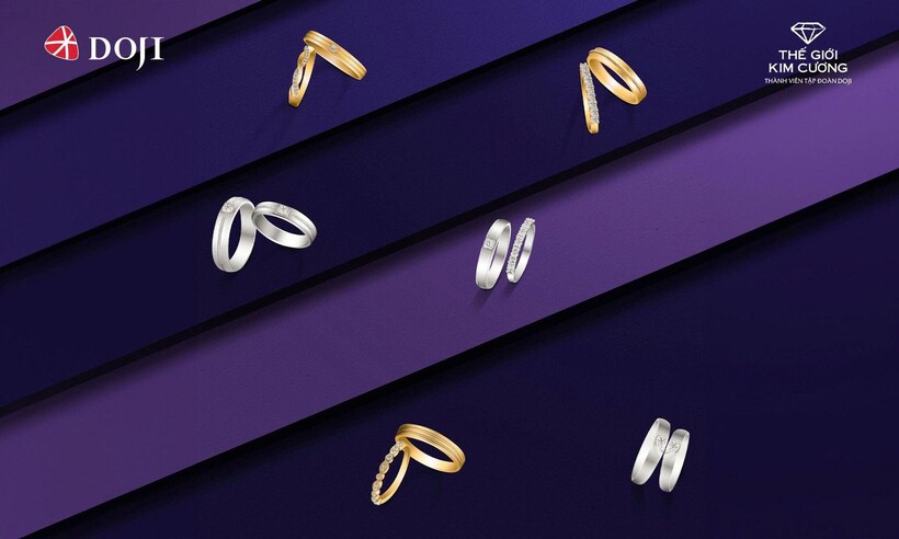 Nhẫn cưới ngày nay có vô vàn mẫu mã để các cặp đôi lựa chọn