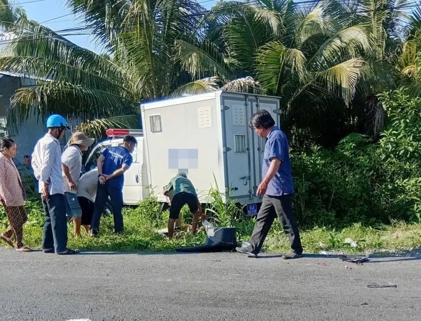 Hiện trường vụ tai nạn. Ảnh: PLO.