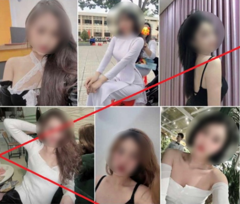 Các đối tượng lừa đảo sử dụng hình ảnh phụ nữ gợi cảm và các thông tin giả để đăng lên các trang web nhằm thực hiện hành vi lừa đảo. Ảnh: Công Lý