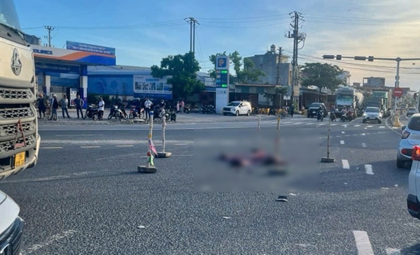 Hiện trường vụ tai nạn. Ảnh: VTC News.