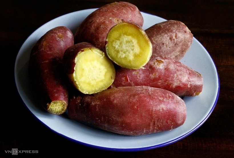 Khoai lang luộc. Ảnh minh họa