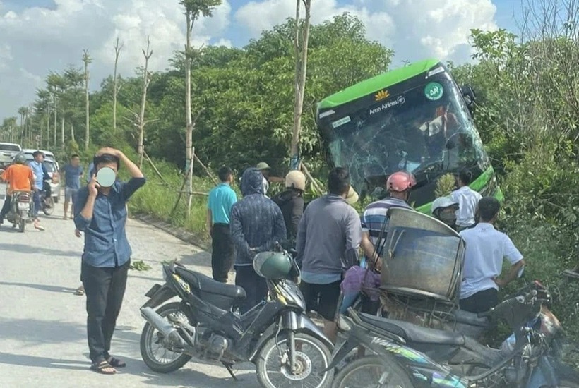 Vụ tai nạn khiến 8 người bị thương. Ảnh: Dân Trí