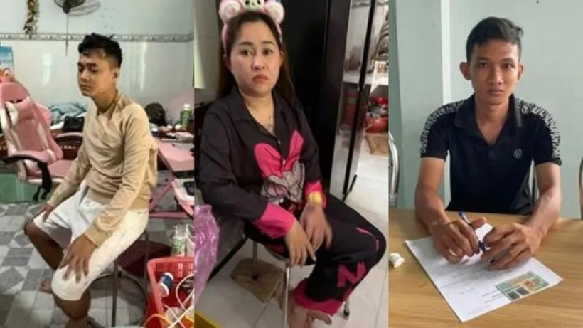 Các đối tượng trong vụ việc. Ảnh: PLO.