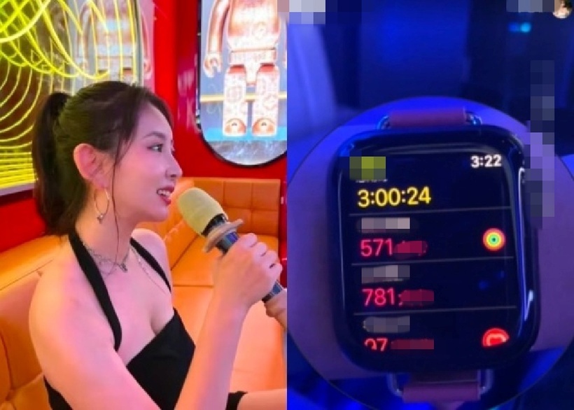 Khoảng 700-800 calo trong 3 giờ hoặc hơn 1.000 calo sau 5 giờ hát. Ảnh: Xiaohongshu.