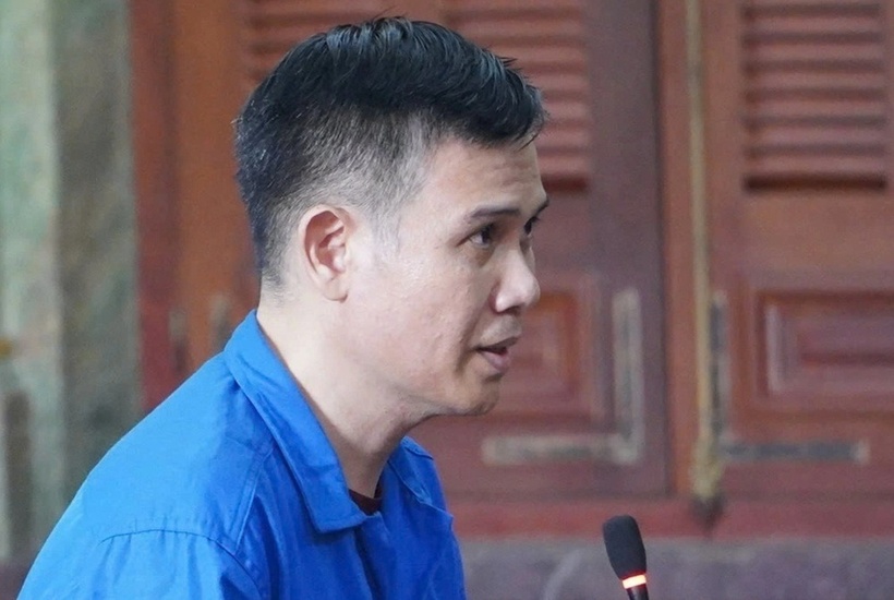 Bị cáo Phạm Văn Tam nói lời sau cùng. (Ảnh: Dân trí)