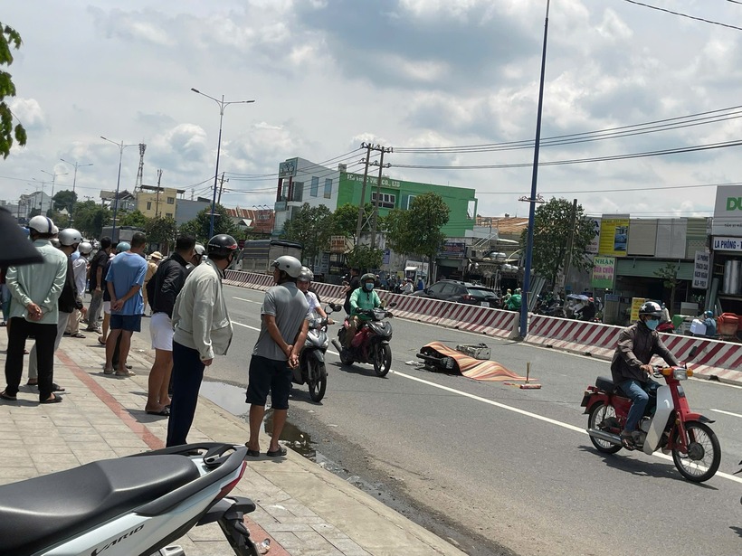 Hiện trường vụ tai nạn. Ảnh: Báo Xây dựng.