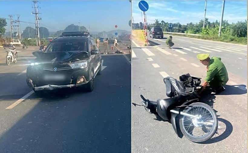 Hiện trường vụ tai nạn. Ảnh: Báo Lao động.