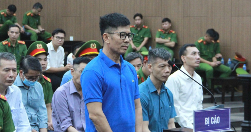 Bị cáo Nguyễn Duy Hưng tại phiên toà (Ảnh: P.A.).