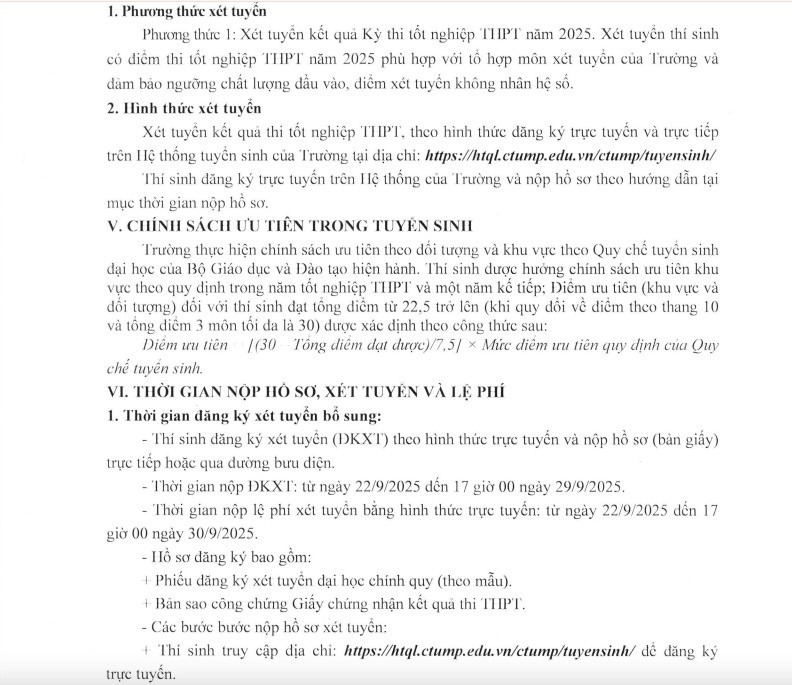 ĐH Y Dược Cần Thơ bất ngờ thông báo tuyển sinh bổ sung 222 chỉ tiêu cho 6 ngành - 2