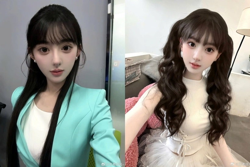 Sau khi chiến thắng cuộc thi Phát thanh truyền hình, cô hy vọng có thể trở thành người dẫn chương trình thời sự trong tương lai. Ảnh: Weibo.