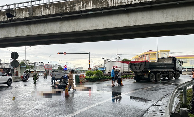 Hiện trường vụ tai nạn. Ảnh: Vietnamnet.