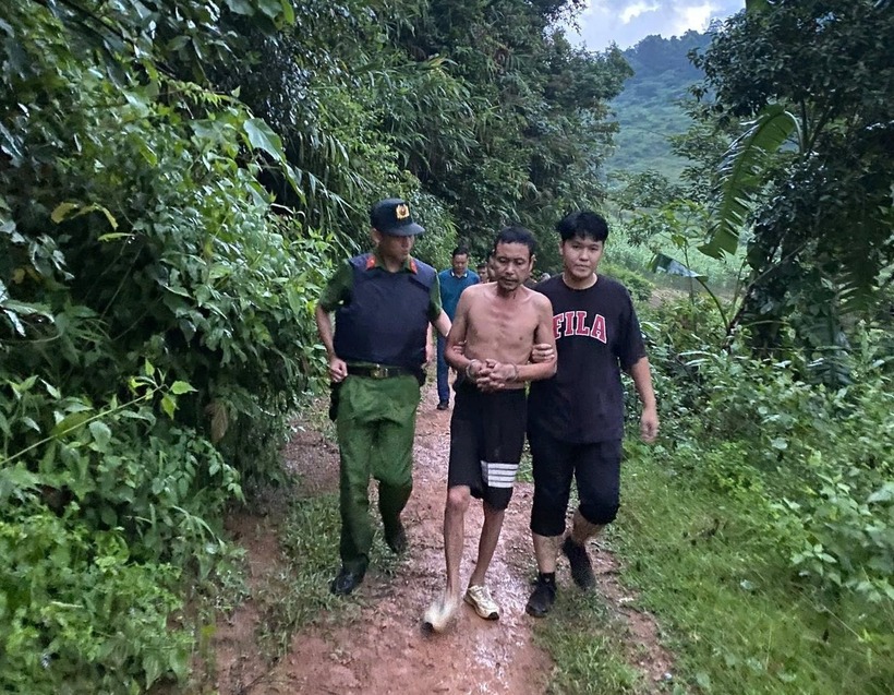 Nghi phạm Ngô Quang Hải bị bắt giữ. Ảnh: Tiền Phong.