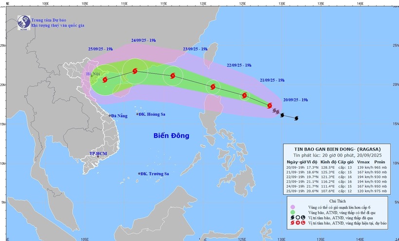 Tin bão mới nhất: Khi nào cơn "cuồng phong" RAGASA tiến vào biển Đông? - 1