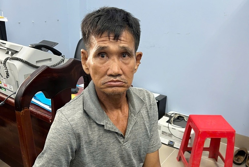 Hồ Văn Quân tại cơ quan điều tra. (Ảnh: VnExpress)