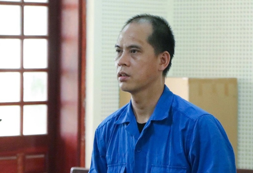 Bị cáo Vũ Văn Hảo tại phiên xử sơ thẩm hồi tháng 6. (Ảnh: VnExpress)