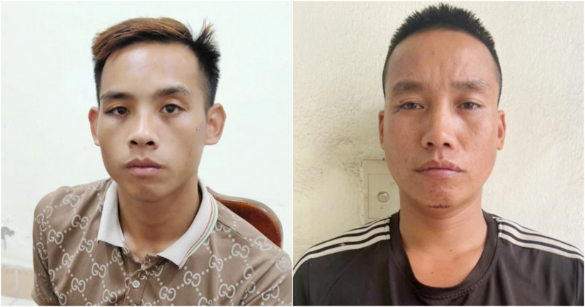 Đối tượng Luân và Long. Ảnh: Tiền phong