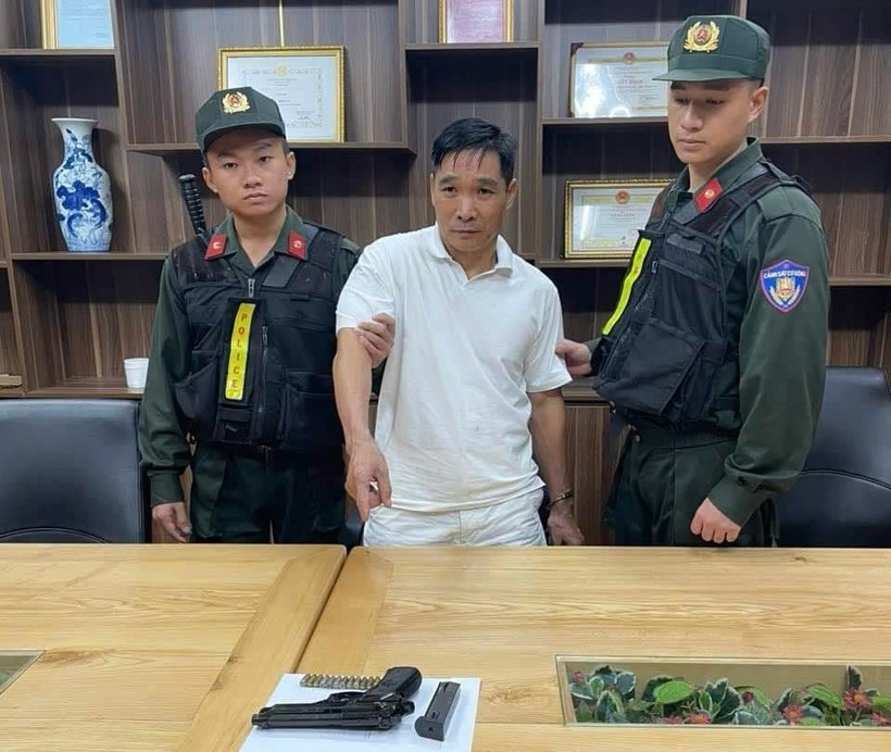 Bình "Kiểm" thời điểm bị bắt giữ. Ảnh: Vietnamnet.