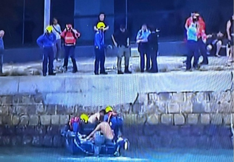 Hiện trường vụ tai nạn. Ảnh cắt từ clip