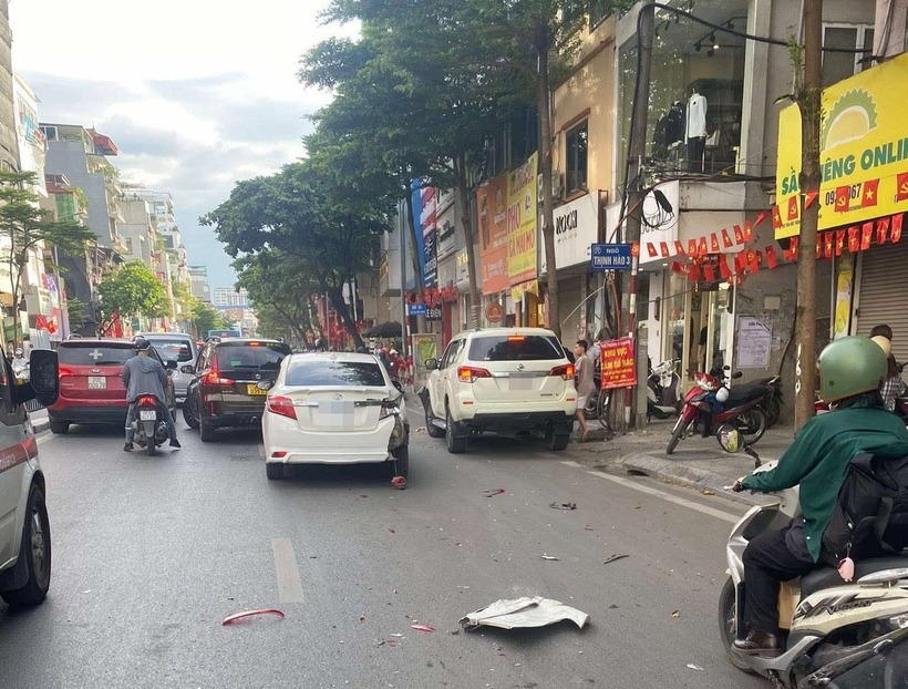 Hiện trường vụ tai nạn. (Ảnh: Tiền phong)