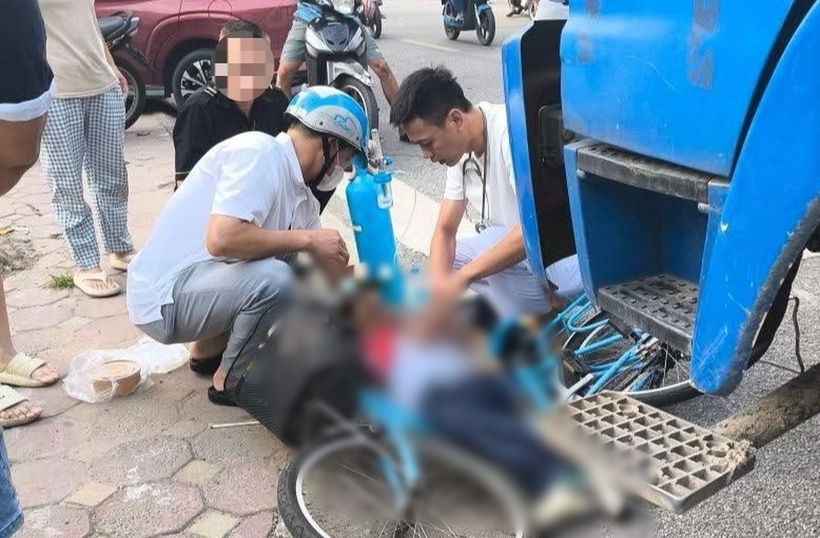 Hiện trường vụ tai nạn. Ảnh: Dân Trí