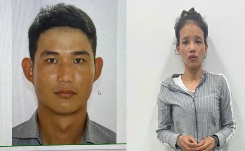 Đôi nam nữ giả vờ mua ổi, giật điện thoại khiến phụ nữ khuyết tật tử vong. (Ảnh: Công an Tây Ninh)