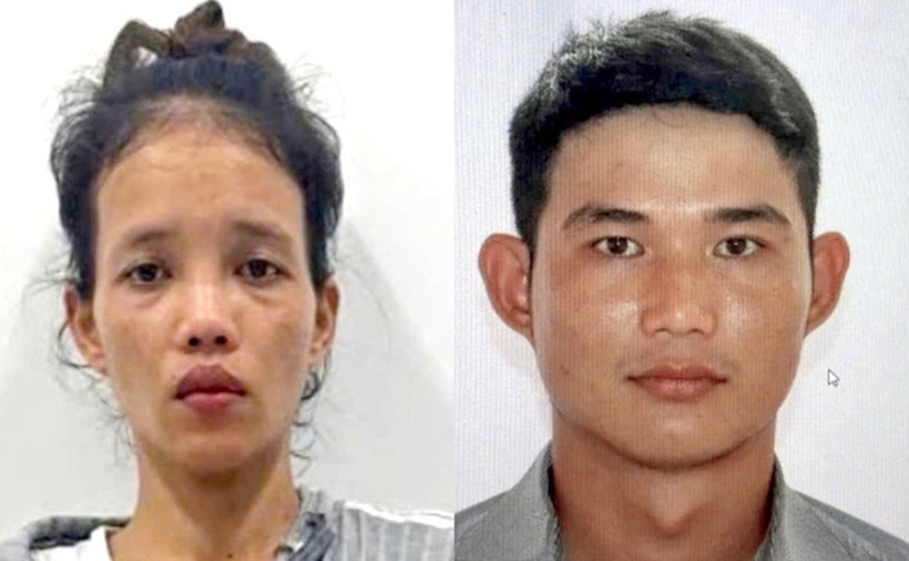 Trúc và Đạt, hai người được xác định đã gây ra vụ giật điện thoại của bà T. (Ảnh: Cơ quan công an)