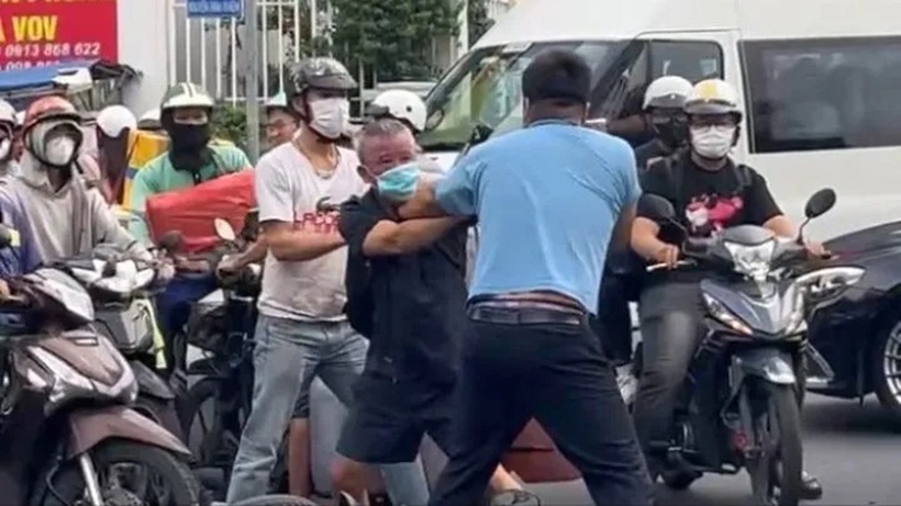 Hình ảnh ghi lại sự việc. Ảnh: Pháp luật TP.HCM