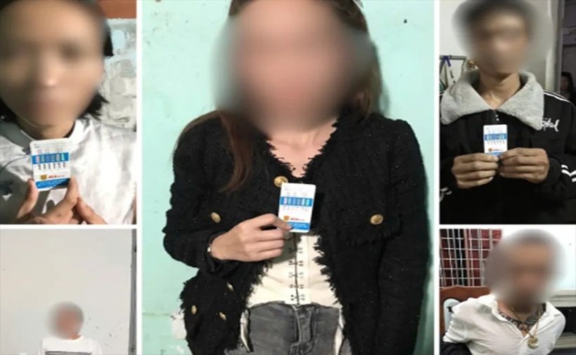 5 người bị phát hiện dương tính ma túy trong các dãy nhà trọ ở phường Kon Tum. (Ảnh: Công an tỉnh Quảng Ngãi)