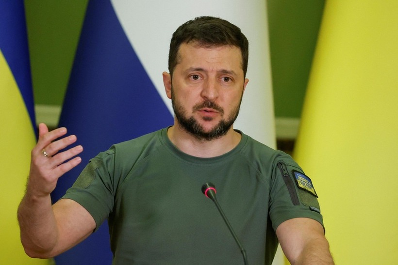 Tổng thống Ukraine Volodymyr Zelensky. Ảnh: Reuters
