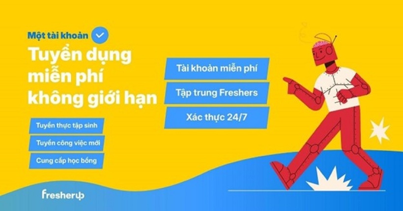 Tài khoản tổ chức tuyển dụng hoàn toàn miễn phí