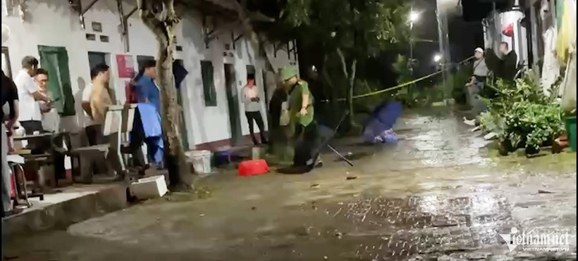Hiện trường nơi xóm trọ của anh Đ. Ảnh: Vietnamnet