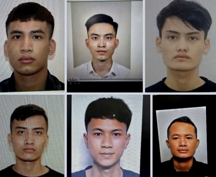 Các đối tượng trong đường dây làm giấy tờ giả vừa bị Công an tỉnh Quảng Trị bắt giữ. Ảnh: Tuổi trẻ