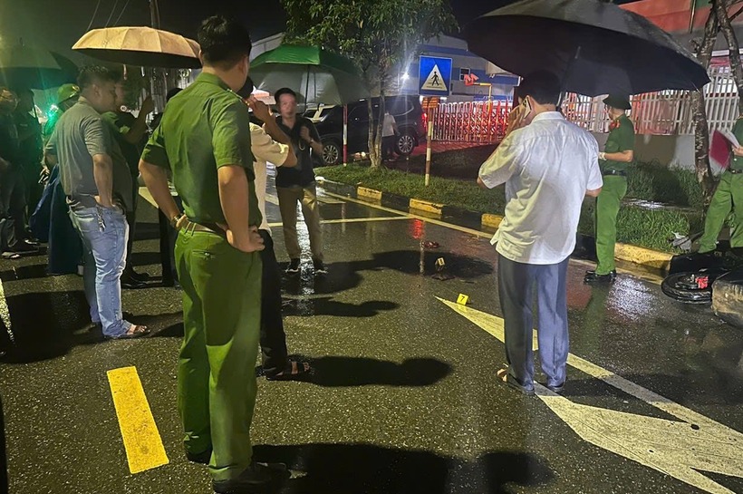 Hiện trường vụ án mạng. Ảnh: Vietnamnet