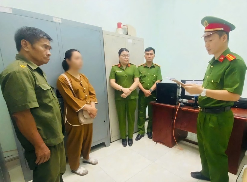 Công an tỉnh Đồng Nai cho biết đã ban hành quyết định khởi tố vụ án, khởi tố bị can, thi hành lệnh bắt tạm giam đối với Lê Ngọc Phương. Ảnh: Báo Người lao động.