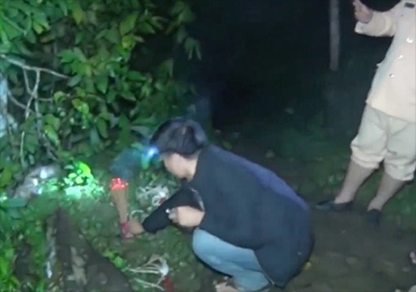 Khu vực phát hiện thi thể nữ sinh. Ảnh: Tiền Phong