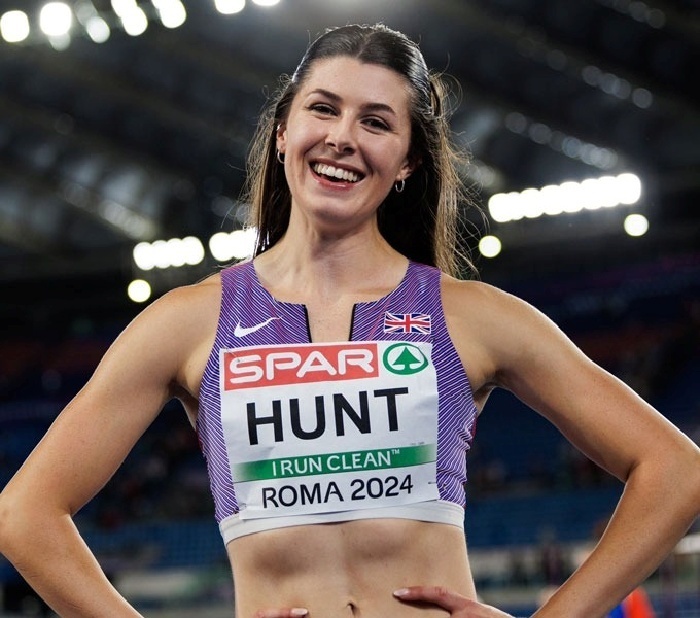 Amy Hunt được biết đến lần đầu tiên vào mùa hè 2019 khi lập kỷ lục thế giới U18 ở cự ly 200 m tại Mannheim, Đức. Ảnh: @a.myhunt/Instagram.