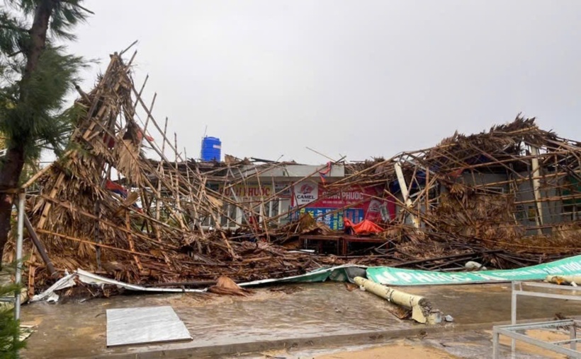 Hà Tĩnh ảnh hưởng nặng nề sau mưa bão. Ảnh: Sức khoẻ & Đời sống.