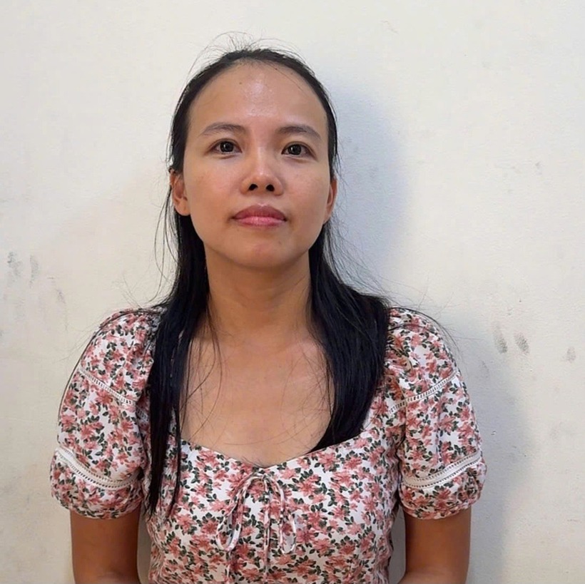 Nguyễn Thị Ngọc Lê bị bắt khi lẩn trốn tại TP.HCM. (Ảnh: Cơ quan công an)