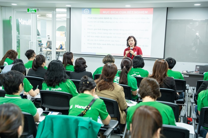 Các hoạt động thực hành nhóm và thảo luận tình huống diễn ra sôi nổi. Ảnh Huệ Ngọc