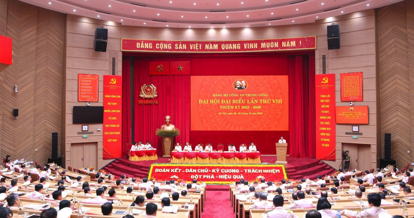 Toàn cảnh phiên trù bị Đại hội (Ảnh: Bộ Công an).