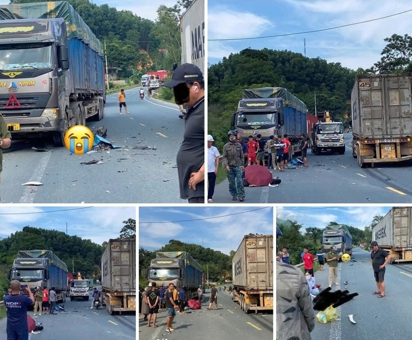 Hiện trường vụ tai nạn. Ảnh: Báo Xây dựng.