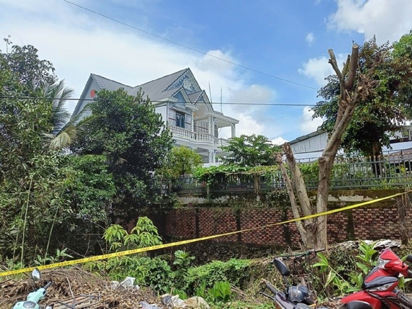 Căn nhà nơi xảy ra vụ án mạng.