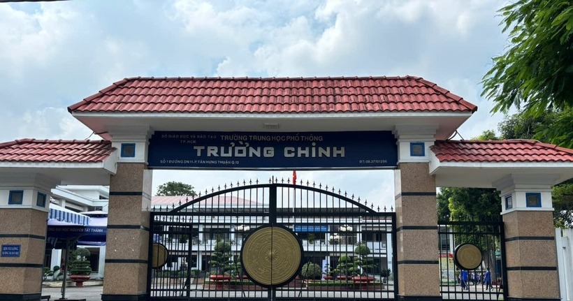 Trường THPT Trường Chinh. Ảnh: PLO.