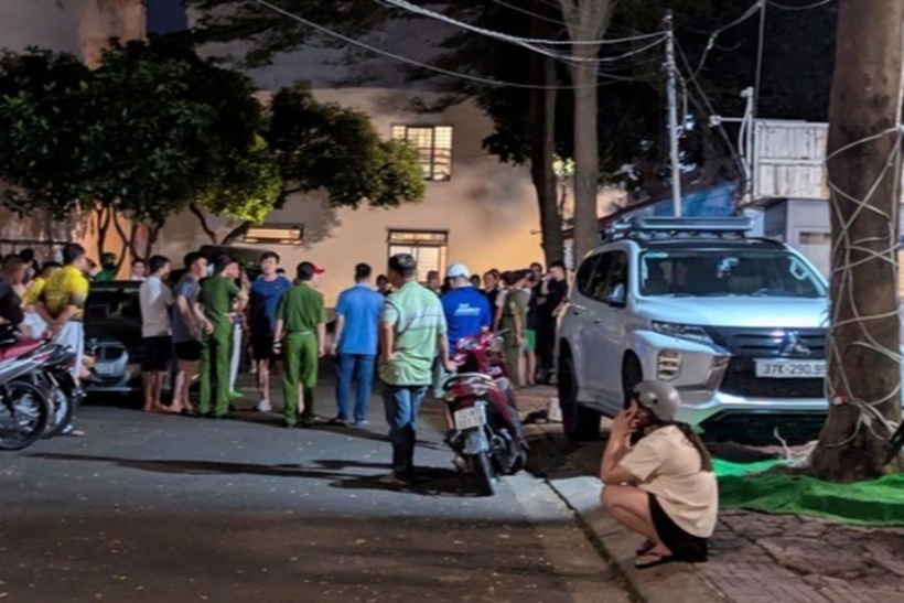 Hiện trường vụ án mạng. Ảnh: Dân Trí
